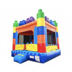 IMG 5074 1696996482 Building Block Castle Bounce House w/Basketball Hoop