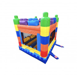 IMG 5077 1696996482 Building Block Castle Bounce House w/Basketball Hoop